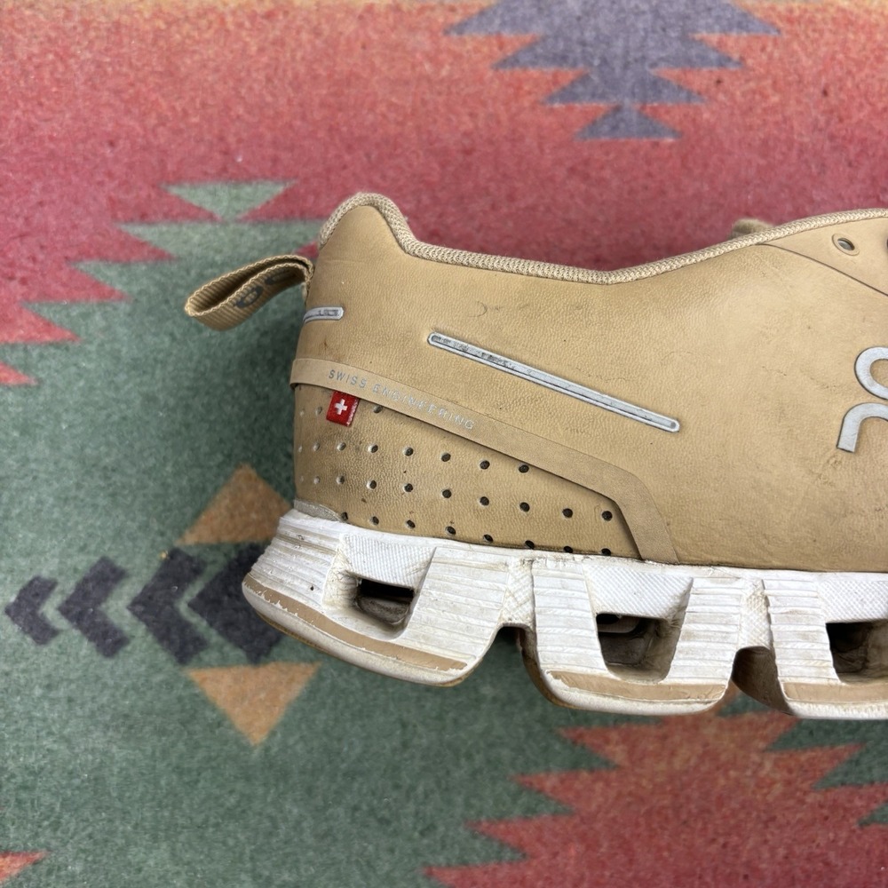 On Cloud 5‎ Running Shoes Sneakers Mens 12.5 Dune Terry Cloth Beige - Picture 5 of 11